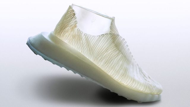 Modern synthesis shoe, Microbial weaving