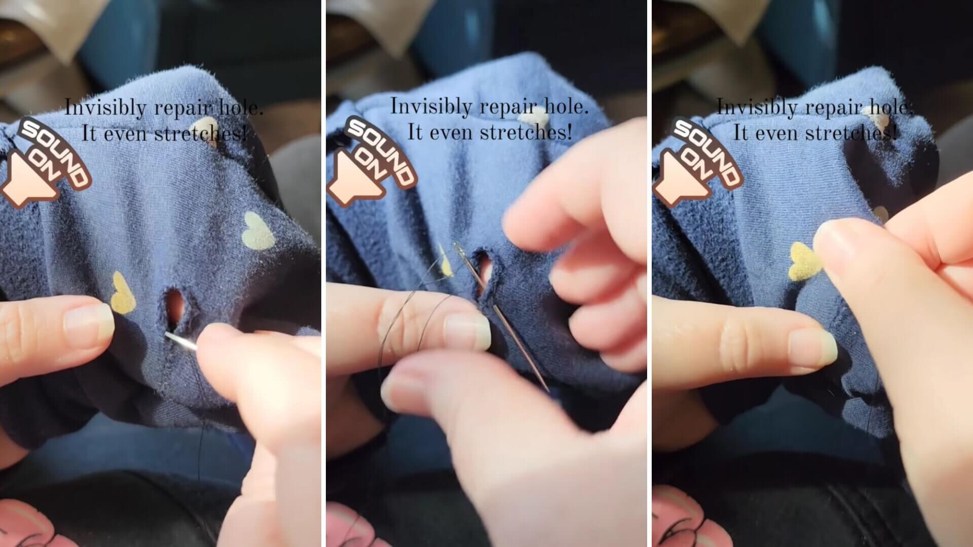 Simple and Practical Invisible Stitch Method for Repairing Holes
