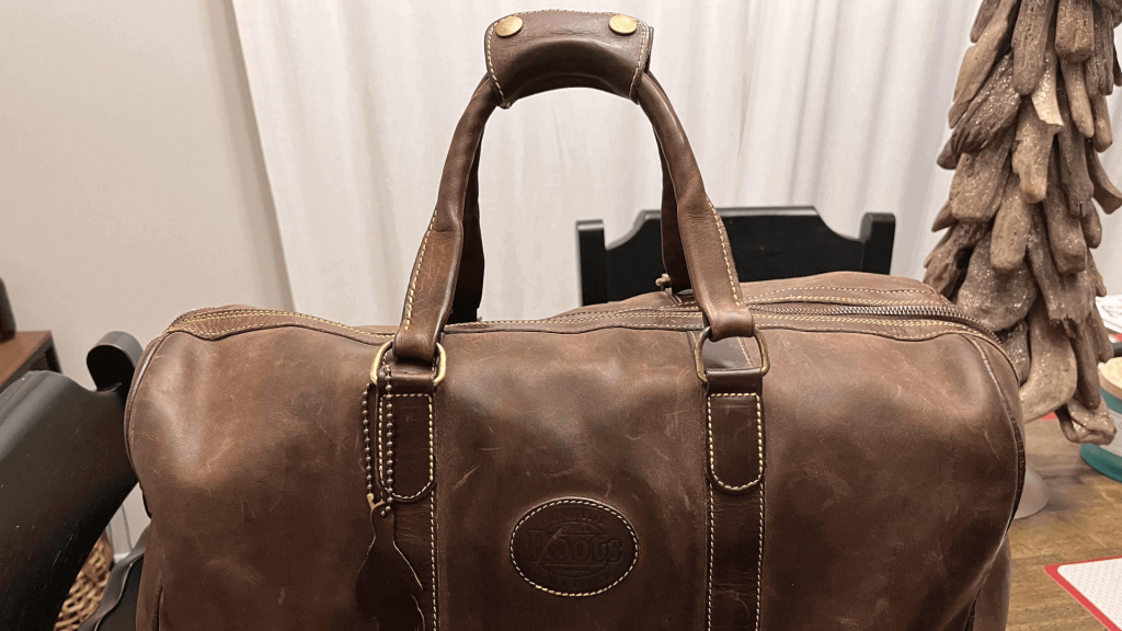 Roots store travel bag