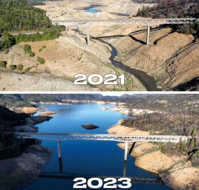 California's Lake Oroville reservoir