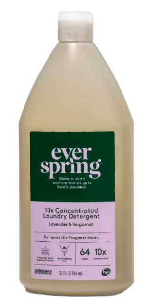 Lavender & Bergamot Laundry Detergent Trial Size - 9 fl oz - Everspring 9  fl oz