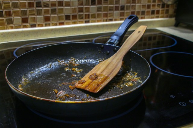 Old, non-stick Teflon pans