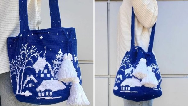 Crocheted bags