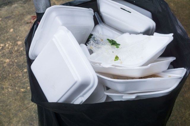 Styrofoam containers