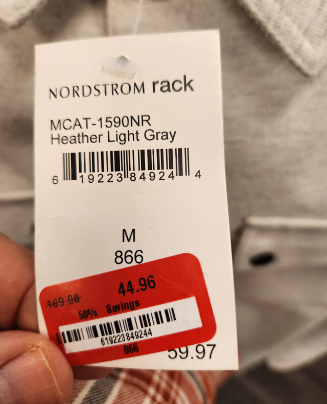 Irate shopper calls out Nordstrom Rack for deceptive price tag: 'Ignore ...