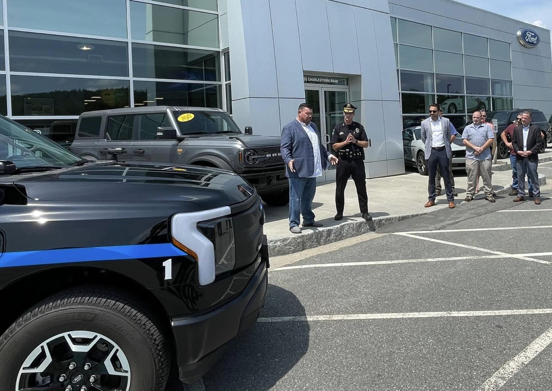 Electric Ford Lightning to the Claremont Police Department