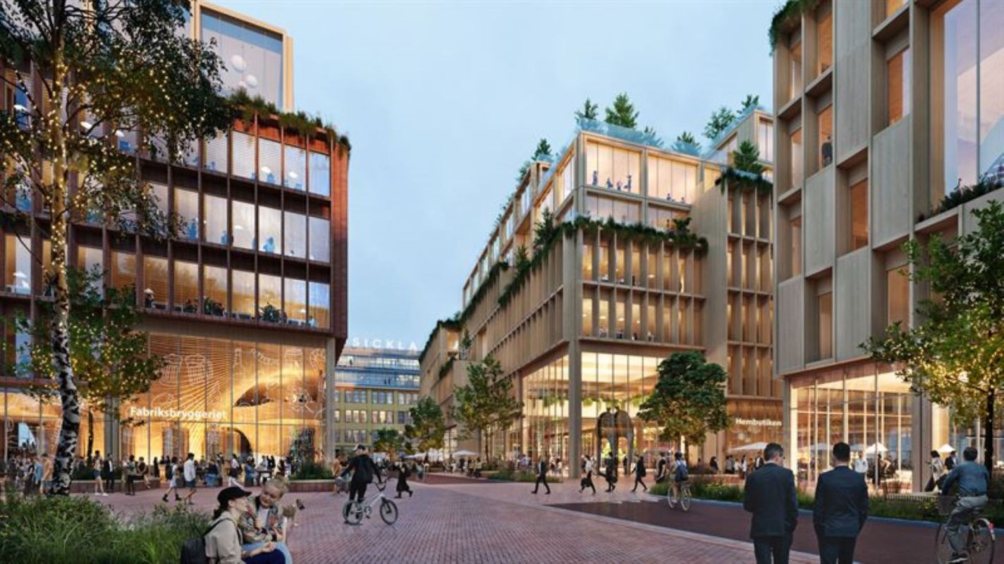 Stockholm Wood City, Sustainable infrastructure