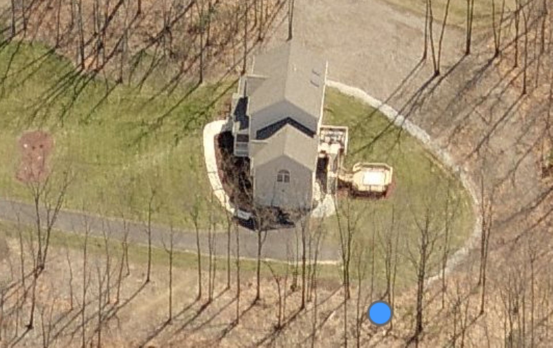 One Redditor shared what appears to be a Google satellite image of their property.