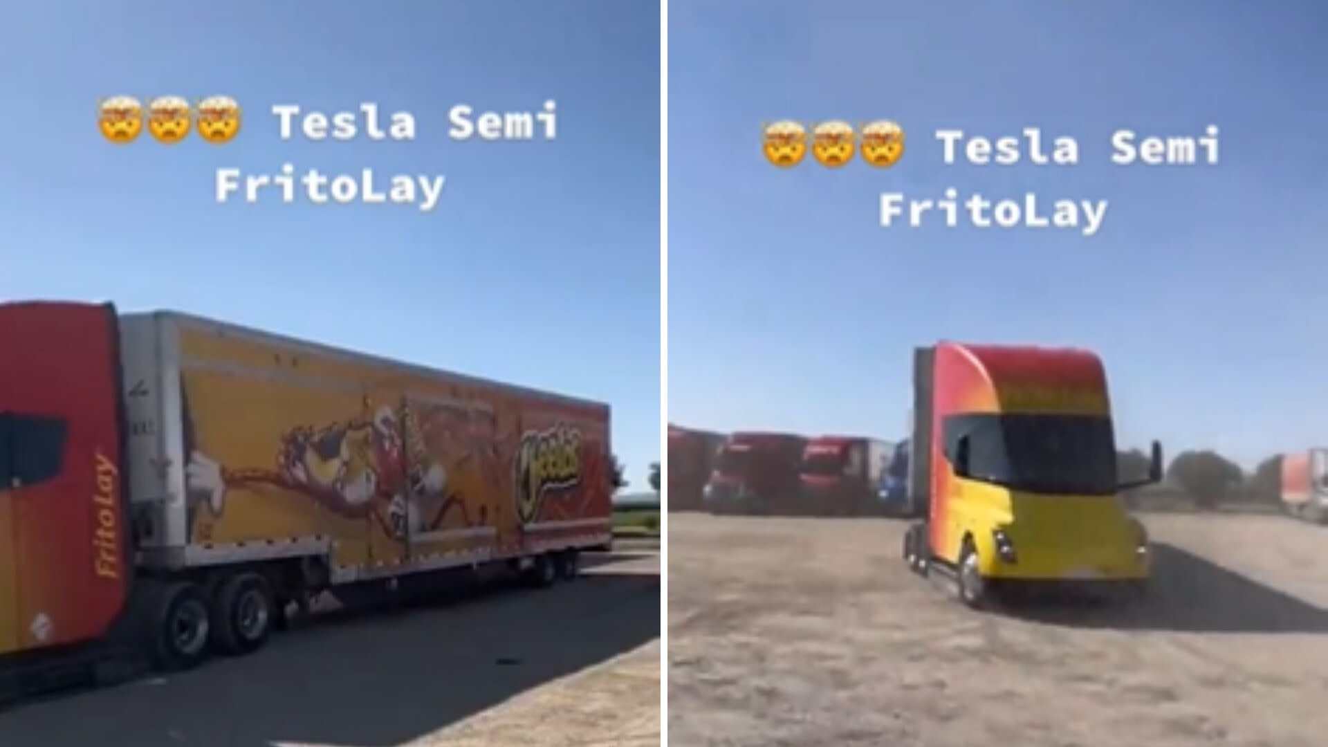 FritoLays, Excited fan records Tesla's Semi truck