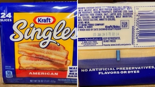 Plastic in Kraft cheese