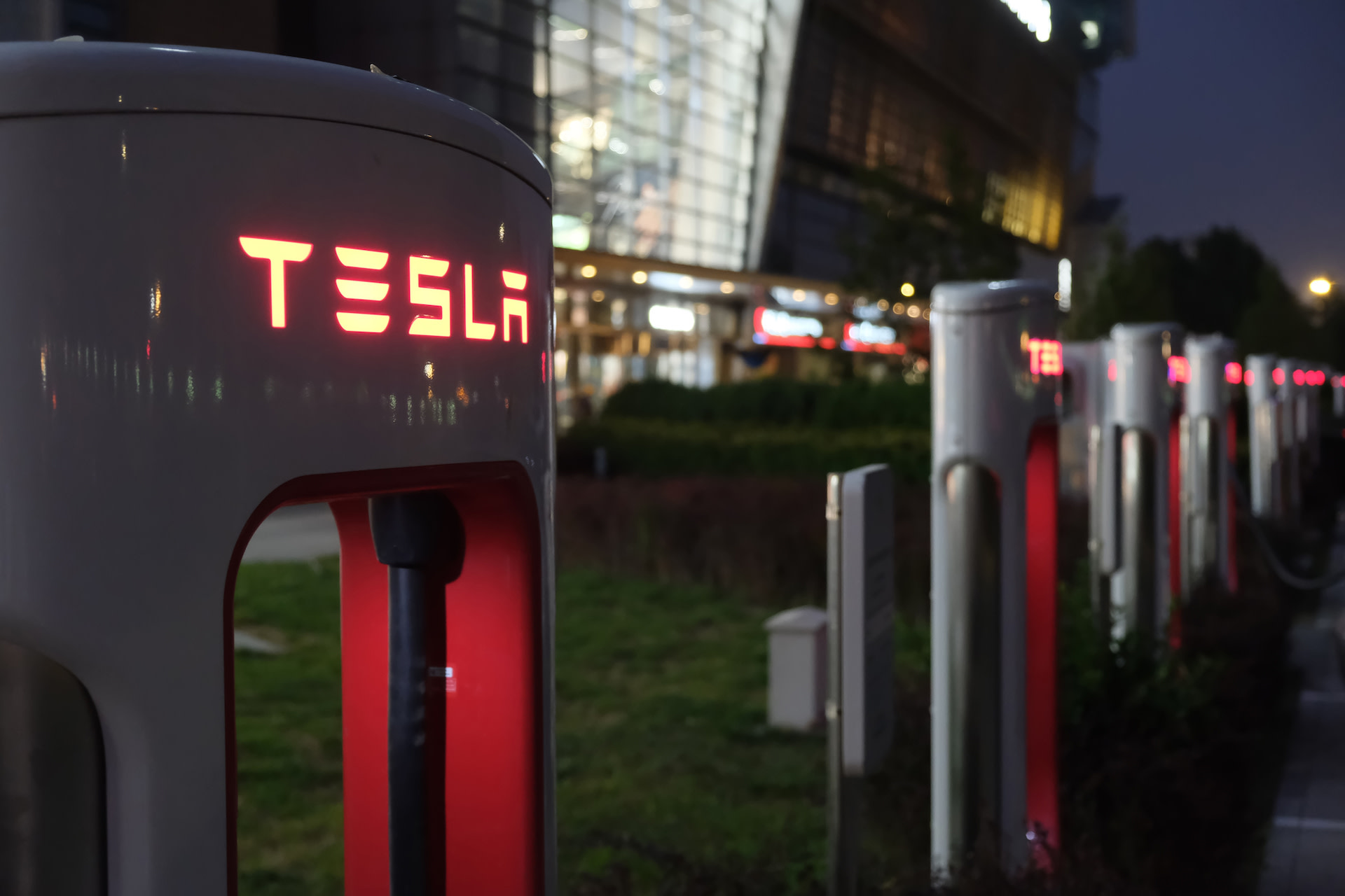 Tesla Supercharger network in 22 European countries