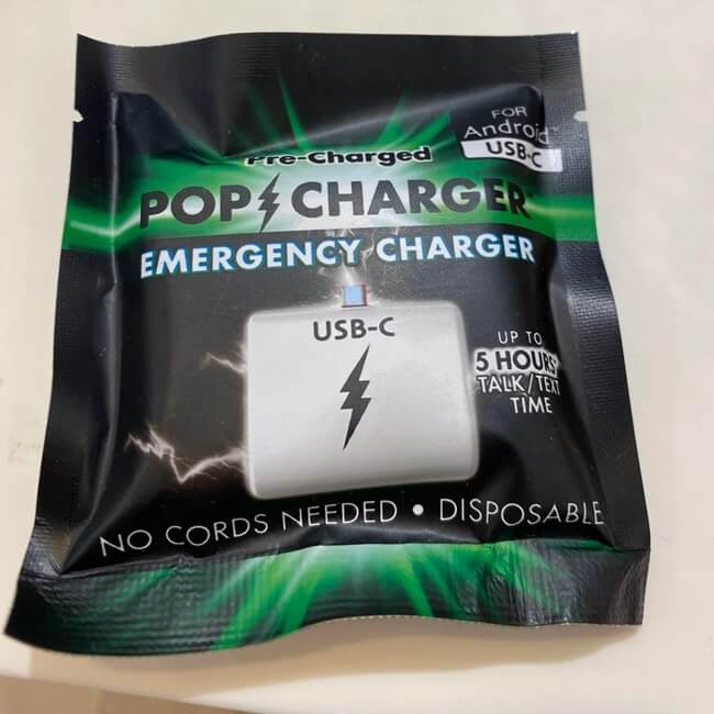 disposable' phone chargers