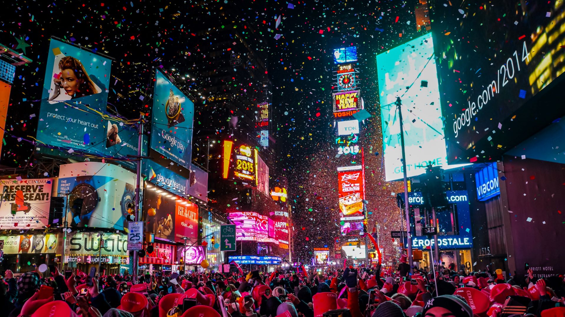 Resurfaced video of Times Square after New Year's Eve celebration