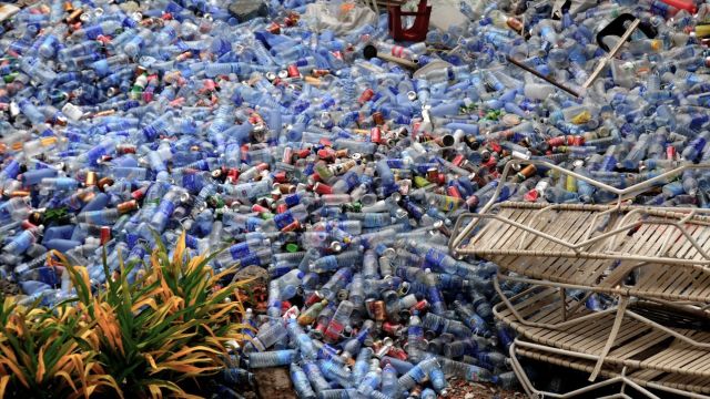 In 11 months, his workers turned about 44 tons of plastic bottles into heavy-duty brooms.