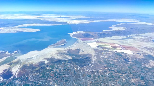 The Utah lake has gained about six feet of water in the last two years.