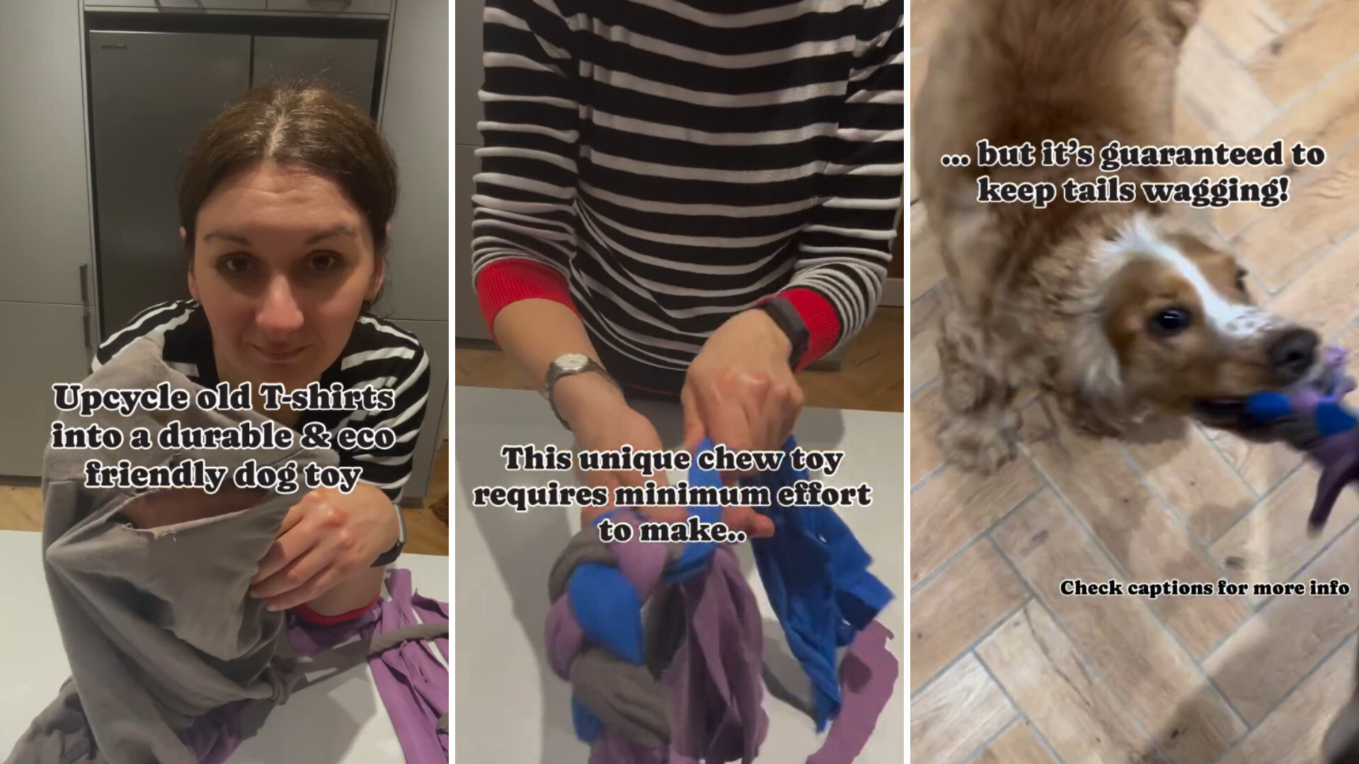 Pet parent demonstrates hack for crafting the perfect cost-effective pet toy: 'Guaranteed to keep tails wagging'