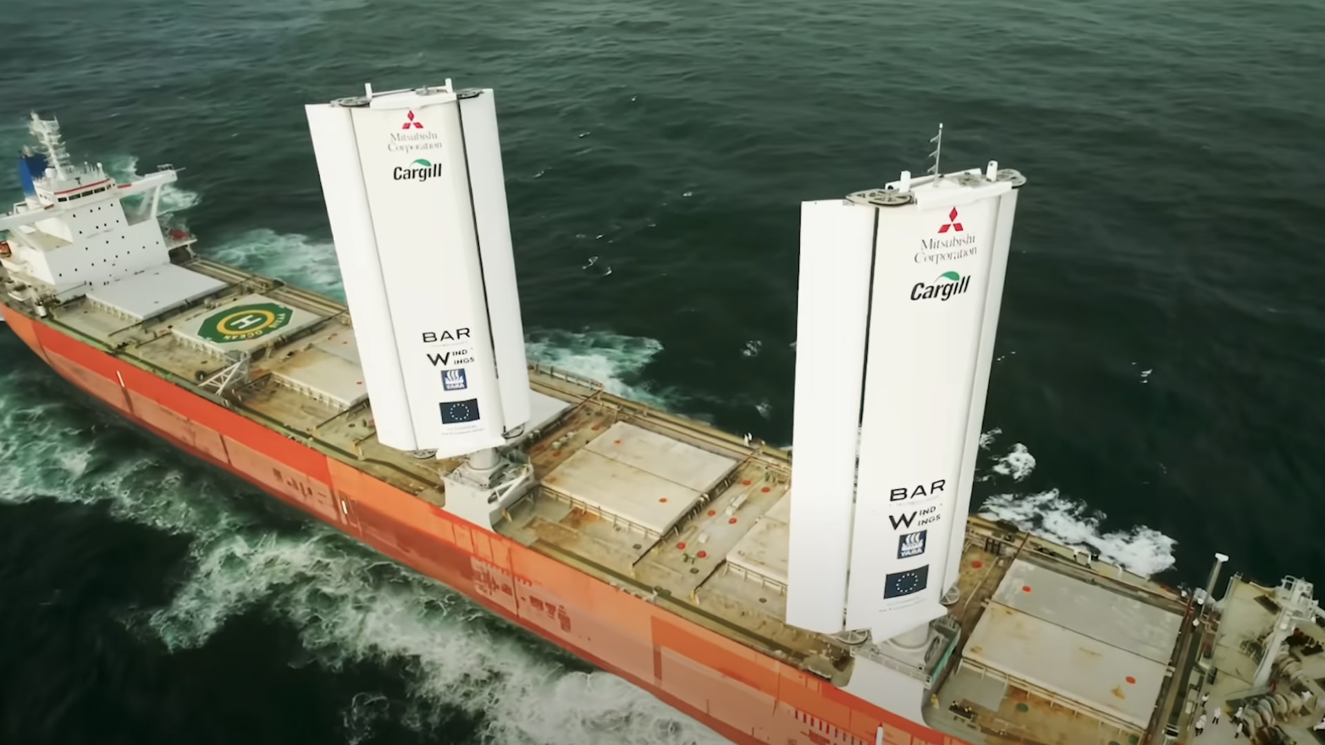 The Pyxis Ocean saved a whopping six thousand pounds of fuel per day.