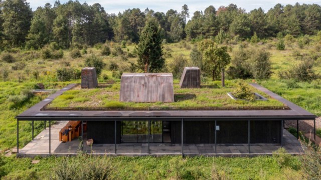 Rain Harvest Home uses clean energy from a solar array.