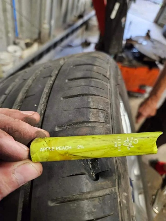 "That could have ended a lot worse than needing a new [tire]."