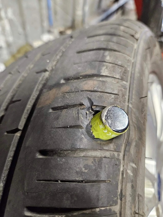 "That could have ended a lot worse than needing a new [tire]."