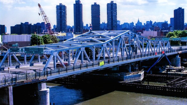 "It's so hot in NYC that the Third Ave Bridge over the Harlem River can't fully open/close because the heat has expanded the steel."