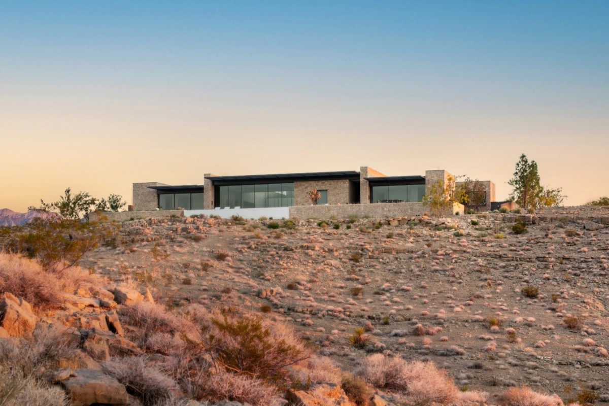 The house uses passive building techniques, which help reduce energy consumption.