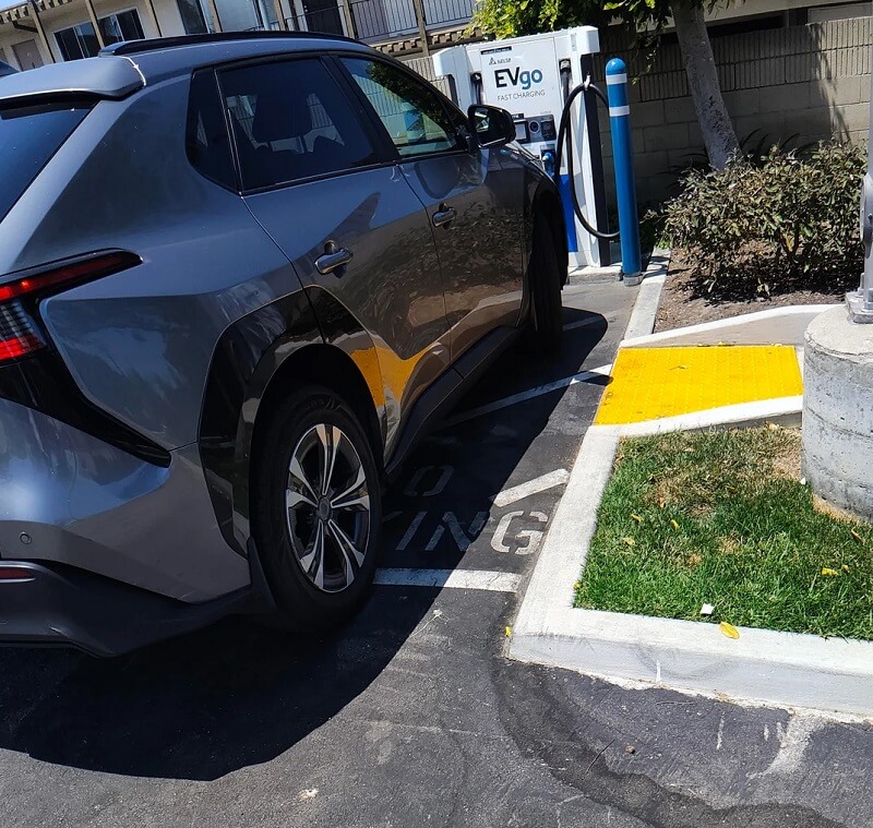 "The only way to use this charging station is to block disabled access to the parking lot."