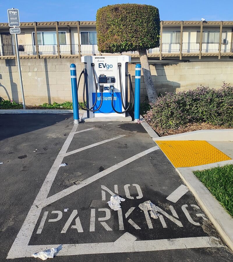 "The only way to use this charging station is to block disabled access to the parking lot."