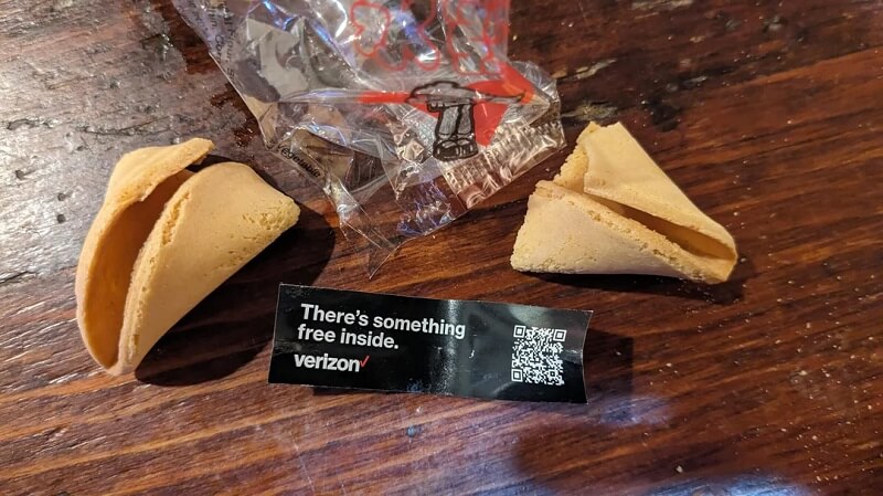 "Can't even enjoy a cookie at a restaurant without being advertised to."