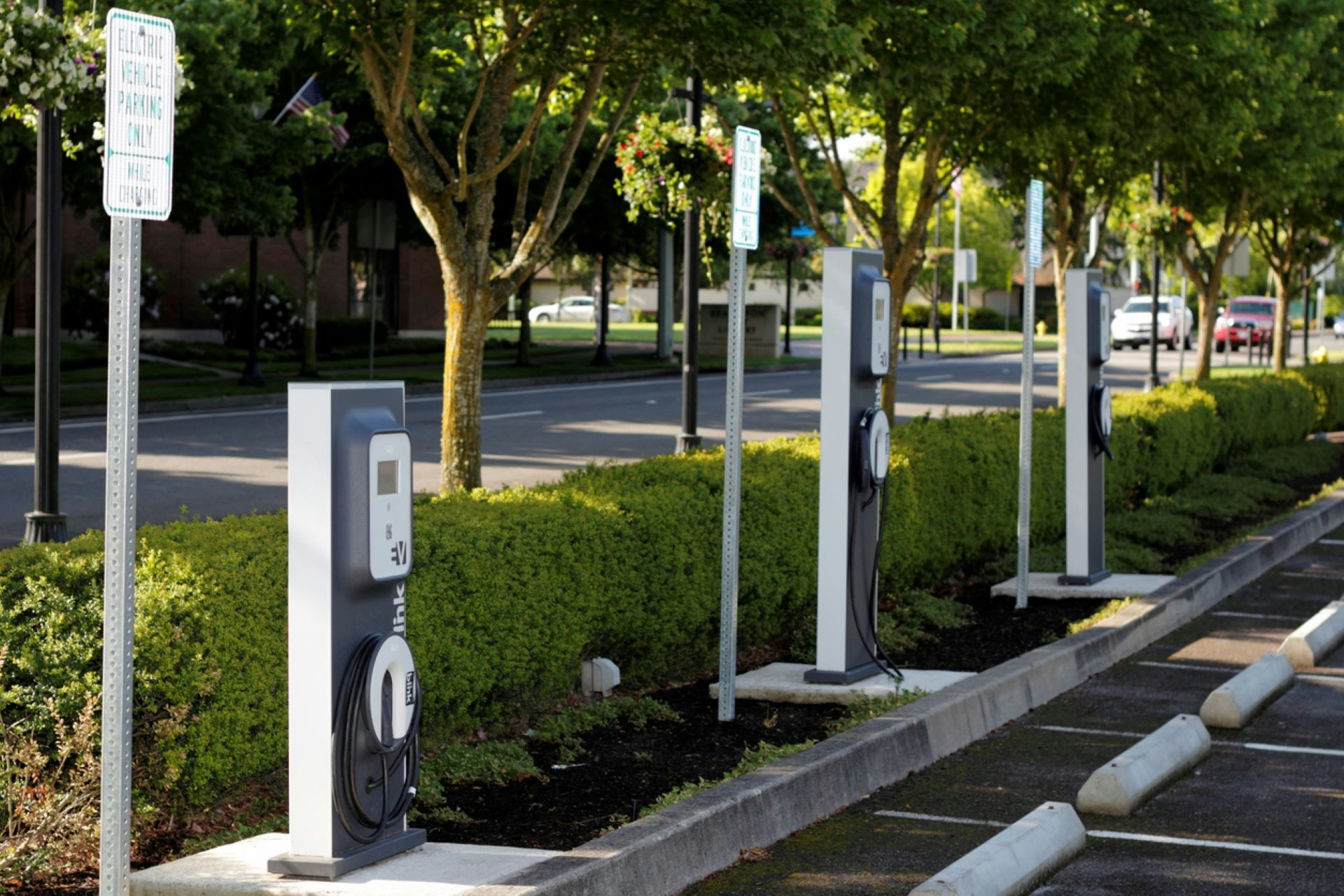 "Many states have a state law that says that cars blocking a charger can be towed."