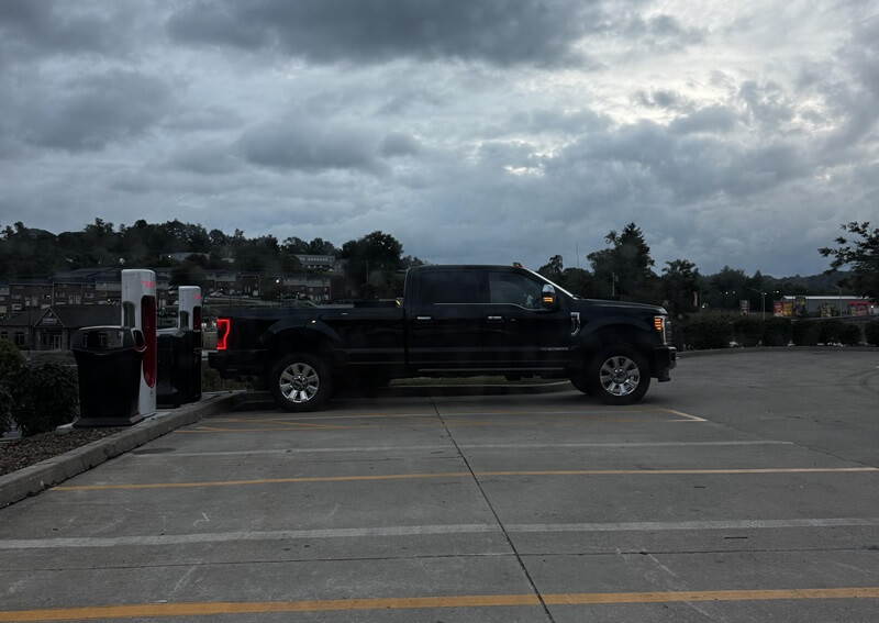 "I wonder what they would say if I parked at a gas pump."