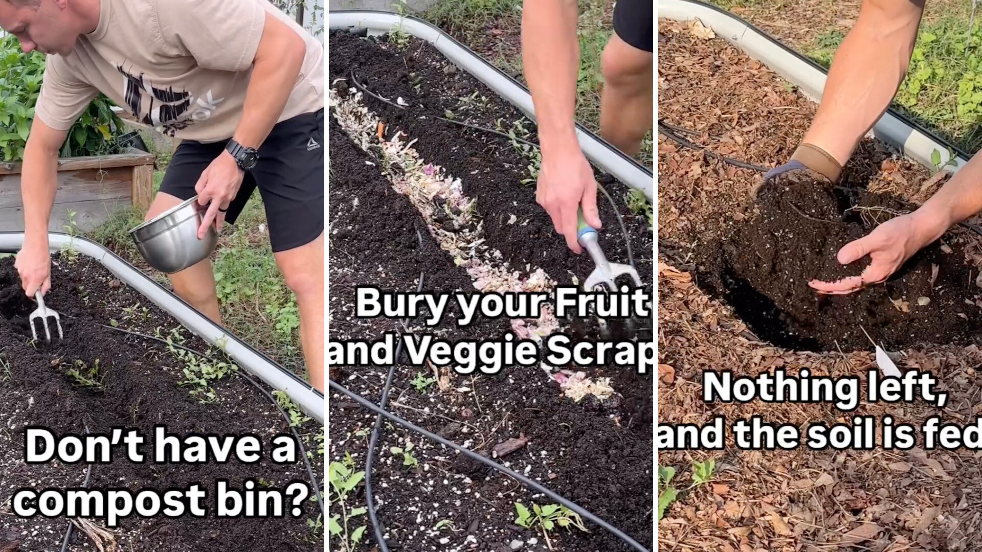 "Not everyone has space for a composting system, but if you're just trying to recycle fruit and veggie kitchen scraps do you even need it?"