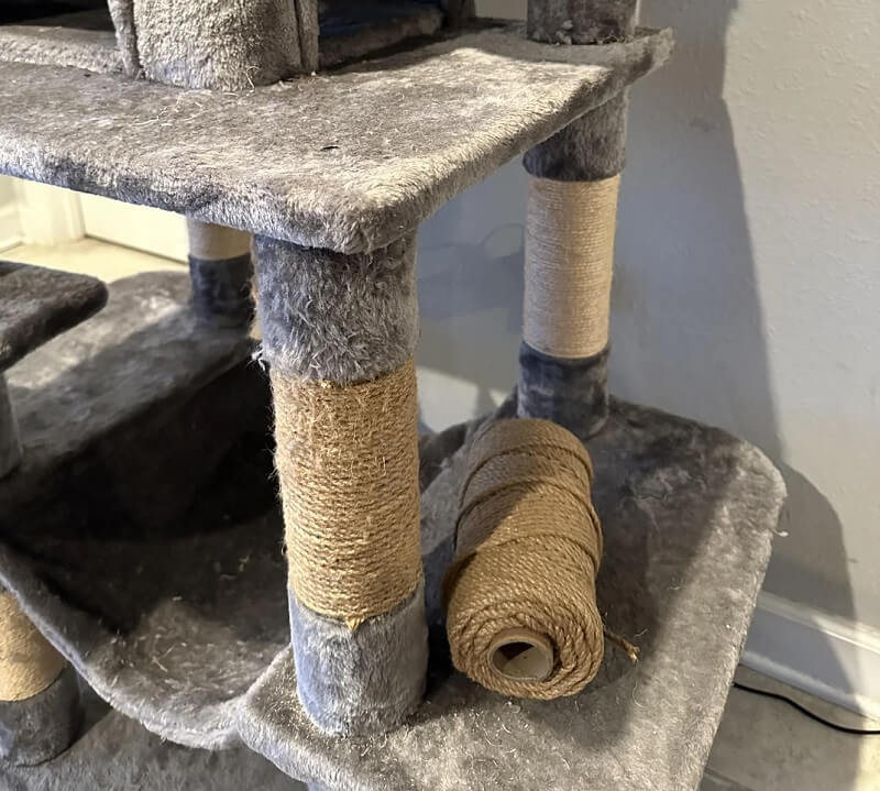 This Reddit post is an excellent example of taking damaged items in your home and getting crafty to make DIY repairs.