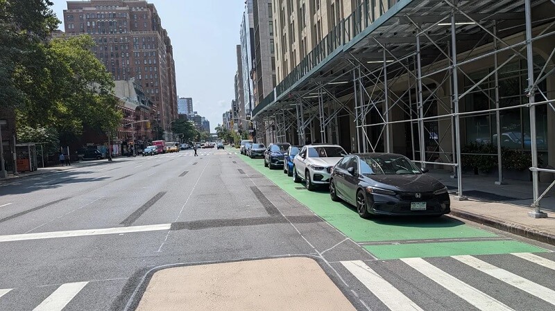 "It'll improve a few weeks after the bike lane is completed."