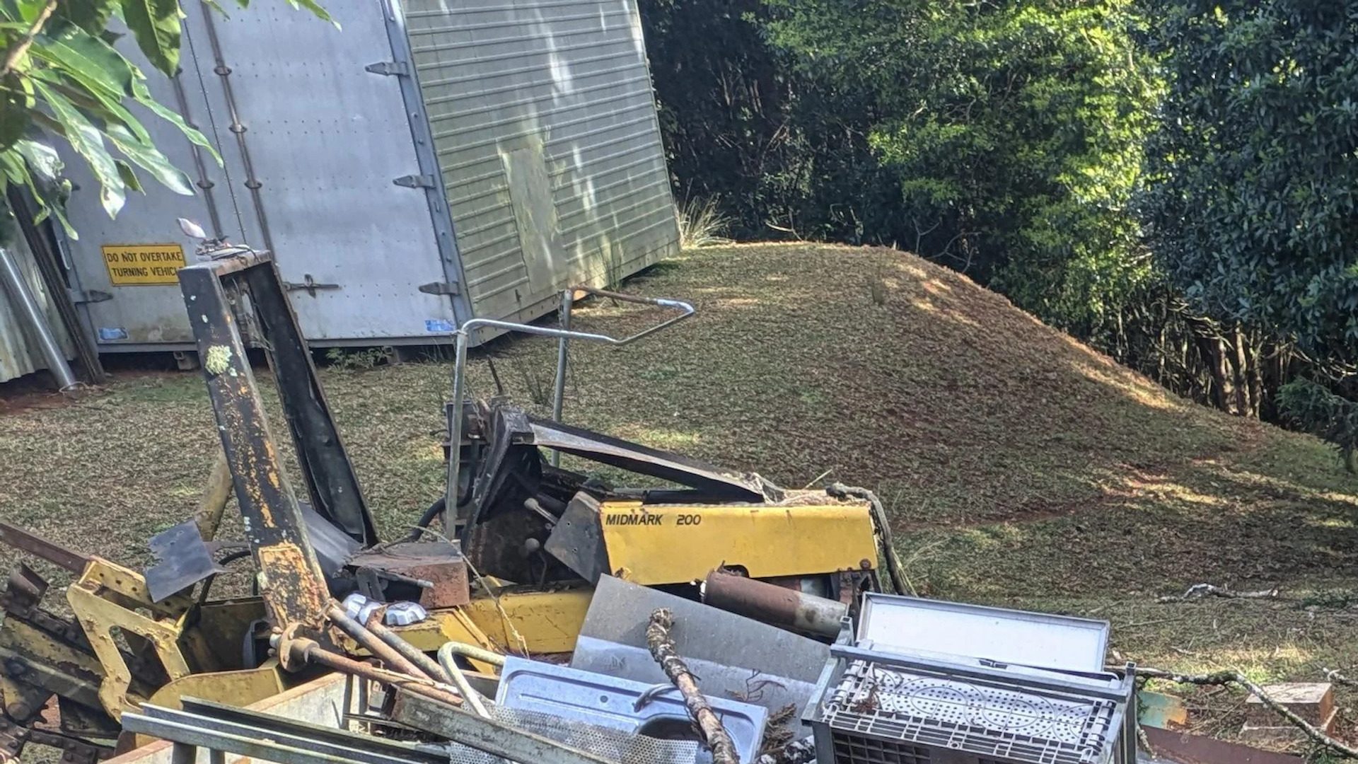 "An arborist did come out and inspect the dying trees and did say the retaining wall is likely the cause."