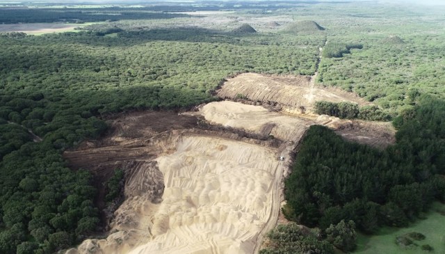 An aerial shot of Blue Whale Farm Plantation.