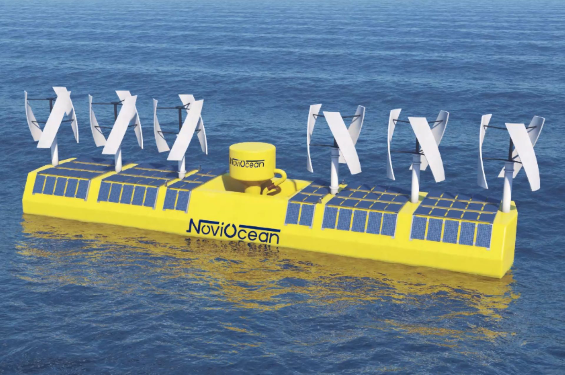 "Our NoviOcean machine maximizes renewable energy by combining wave, wind, and solar power in a single solution."