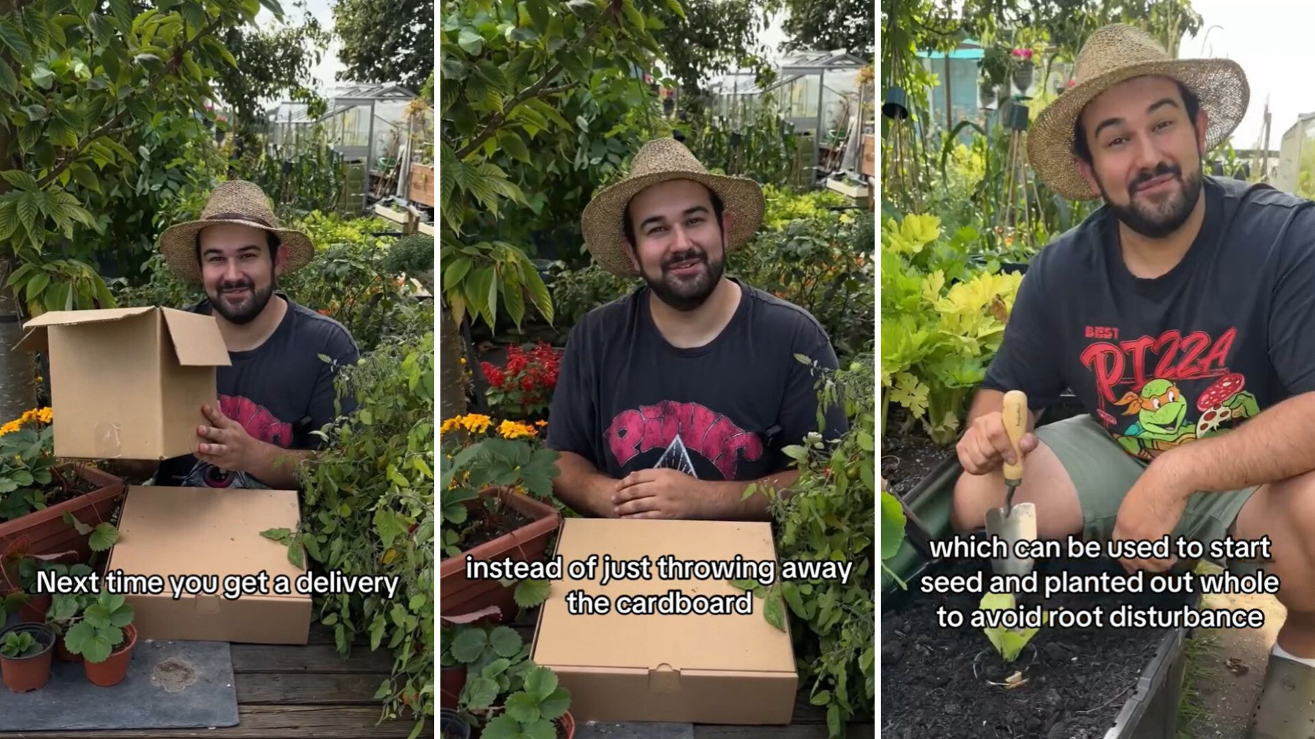 Gardener reveals genius method for repurposing old, wet cardboard ...