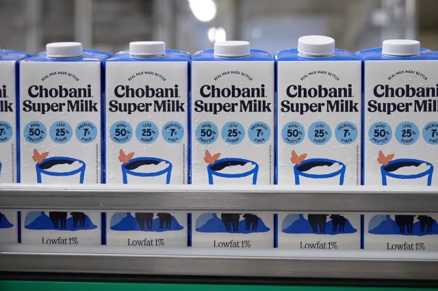 "Since launching Super Milk in July this year, Chobani has donated nearly 300,000 cartons across the country."