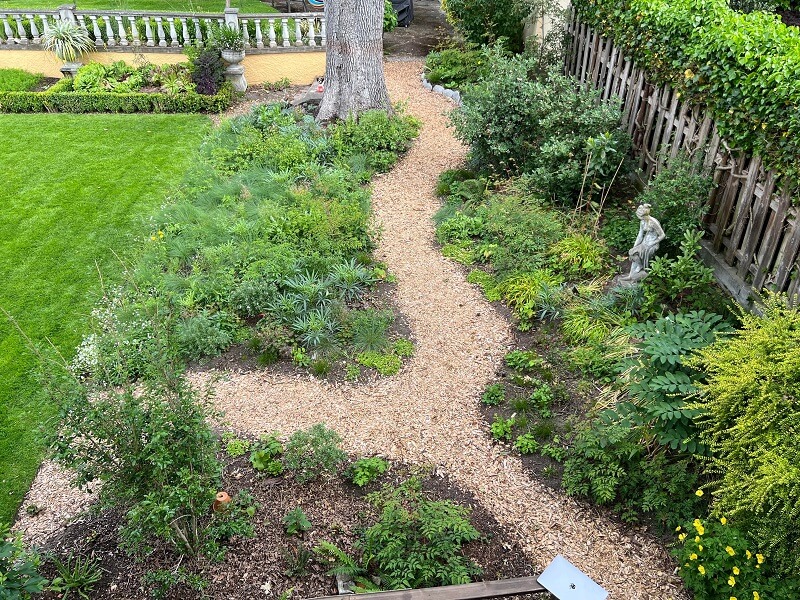 "Love seeing how you blended the naturalistic planting into more formal garden elements."