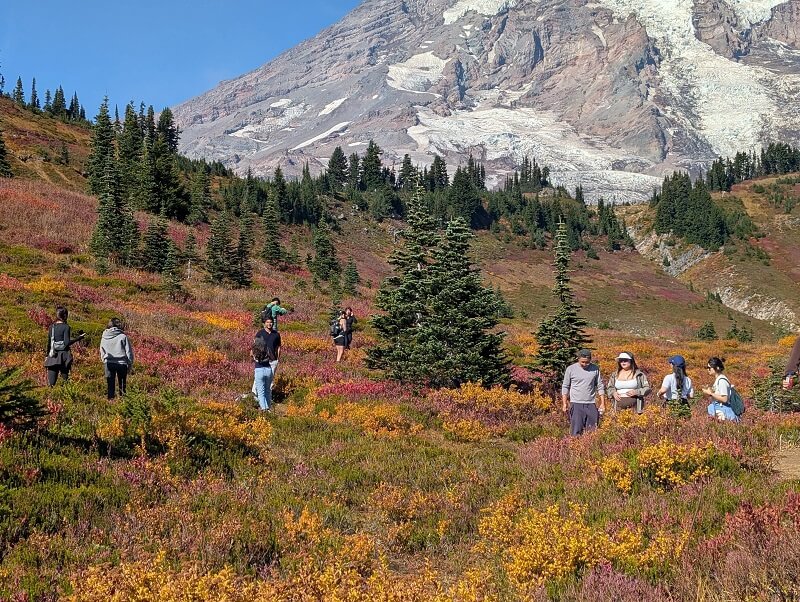 The National Park Service calls on visitors to its sites to observe park etiquette and not leave trails unless it's absolutely necessary.