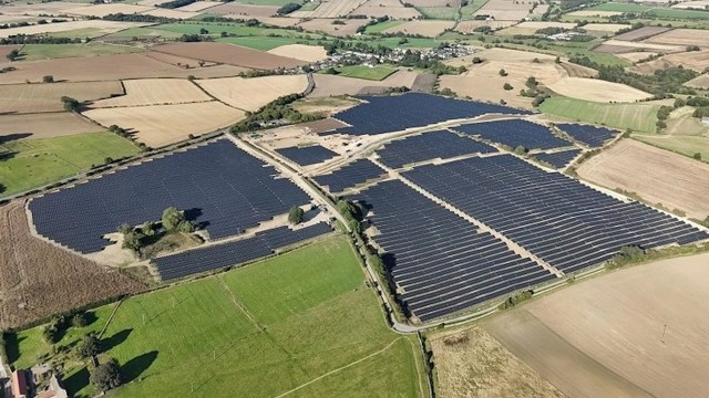 The solar farm was built with flora and fauna in mind, undergoing an ecology assessment and designing a habitat enhancement plan.