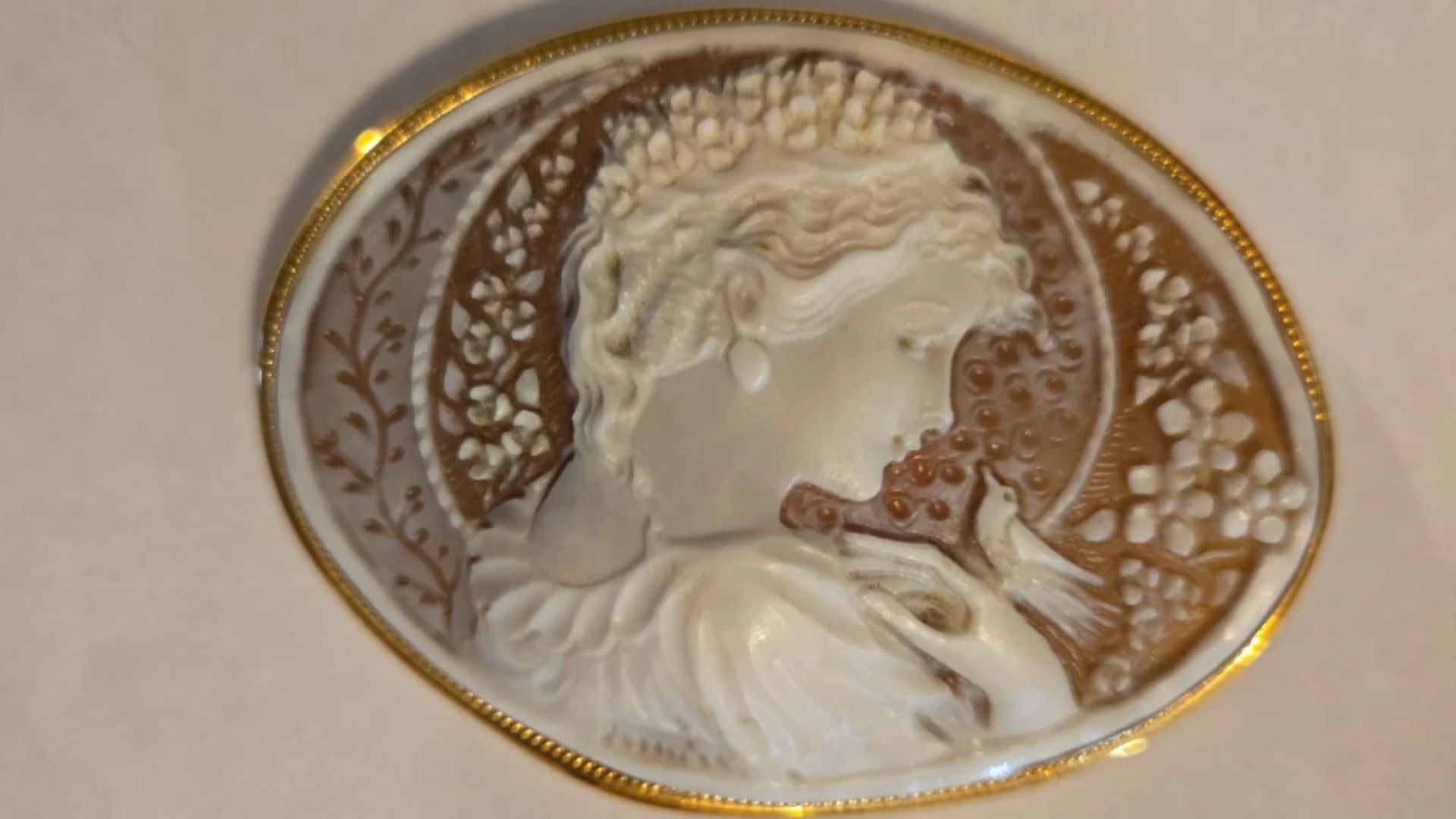 "Beautiful. Great detail in the carving of this cameo."