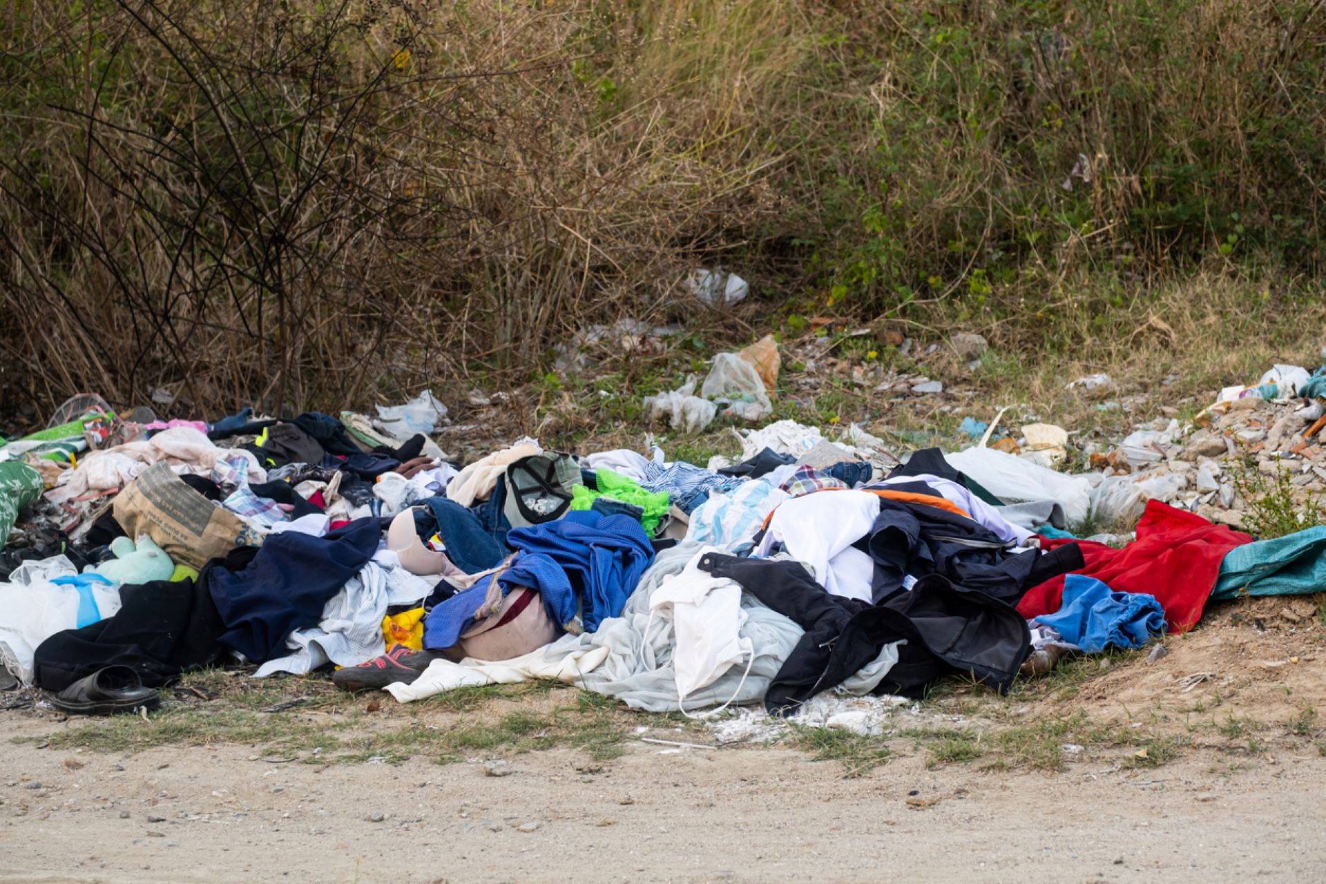 Non-profit sounds the alarm on toxic fast-fashion dumpsites taking over open spaces: ‘Picture … being on a beach and not even walking on sand’