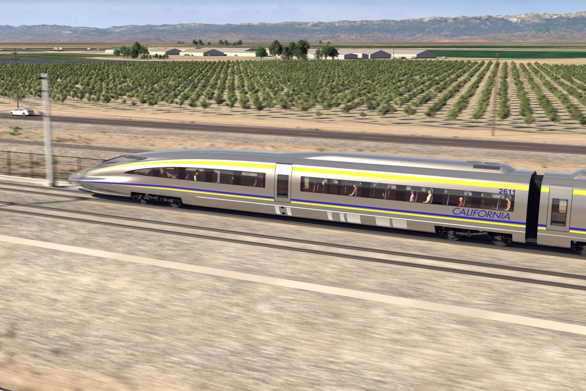 The train is projected to have a top speed of 220 miles per hour.