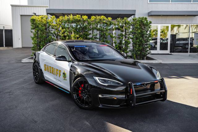 The result is a fast, capable police patroller that can keep up with any muscle car on the planet.