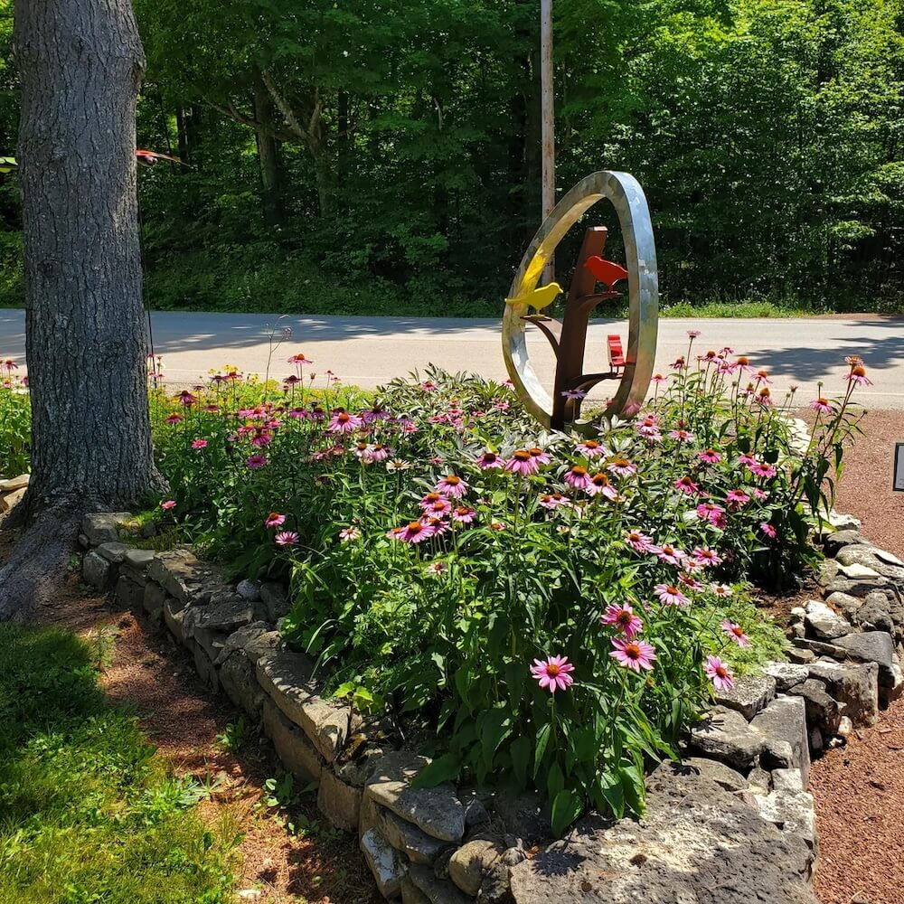 "Sculpture is so beneficial in naturalistic gardens."