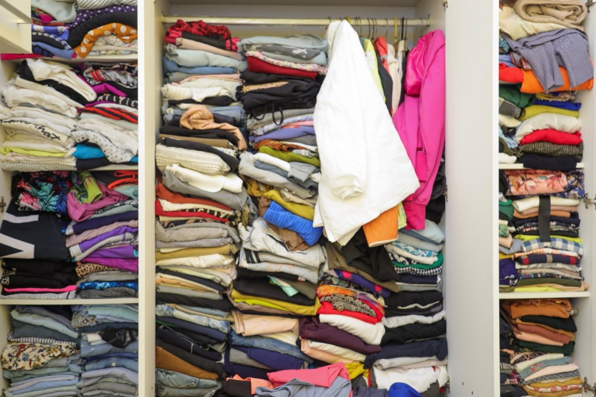 "Great way to end the year. Cleaning out the closet."