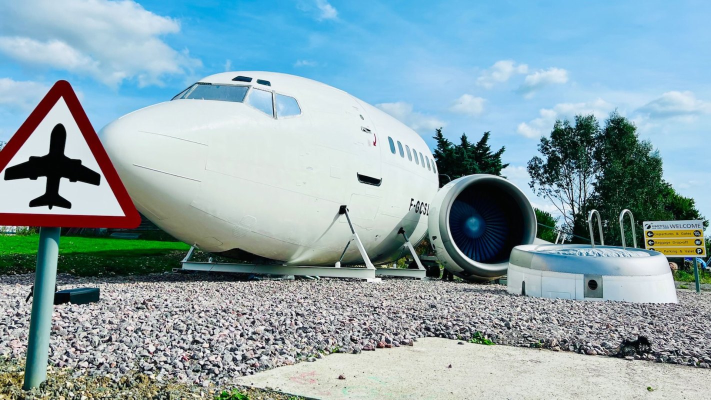 Guests may not be able to practice their flying skills in real life, but they can virtually fly all over the globe with the simulator.