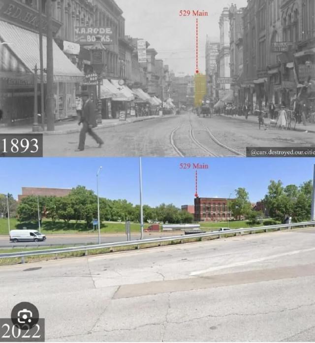 "The federal government funded much of the demolition and expansion."